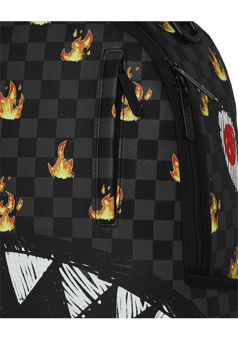 Zaino con Shark Mouth SPRAYGROUND | 910B8730NSZSCRIBBLE FIRE CHECK